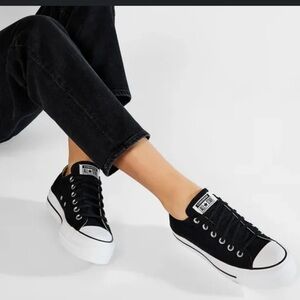 Converse Black and White Chuck Taylor Sneakers - wore only once